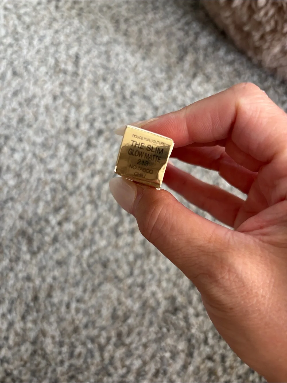 Yves Saint Laurent The Slim Glow Matte Lipstick - Gold Packaging